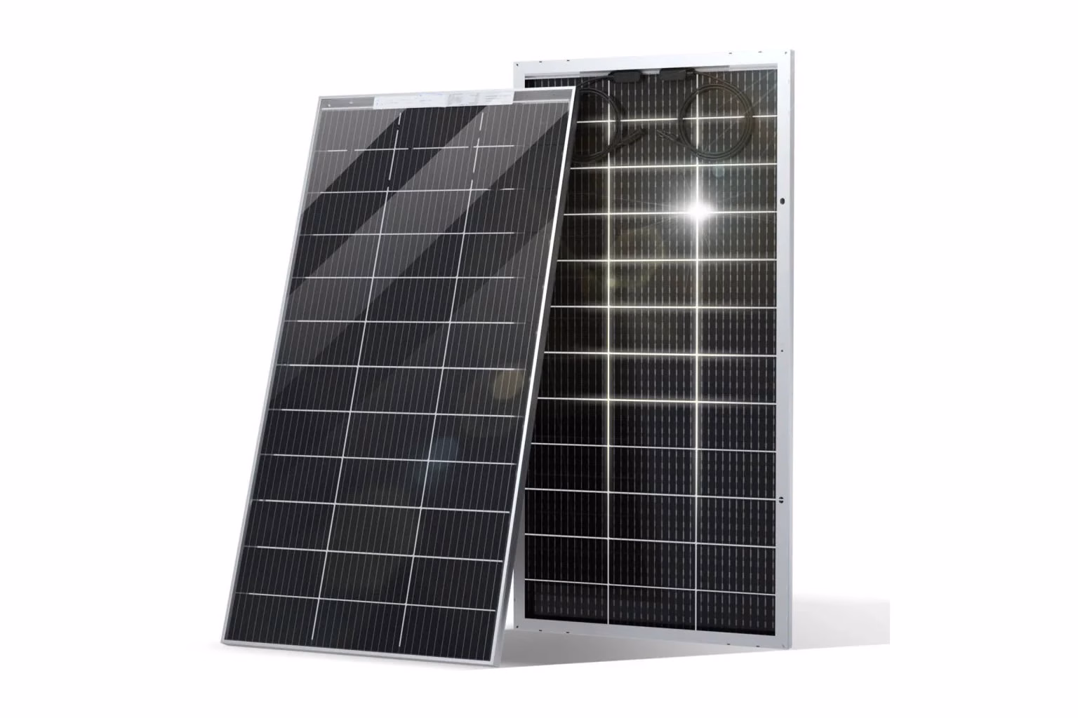 Pair of Bifacial 640W Solar Panels – Upto 750W per panel using Bifacial